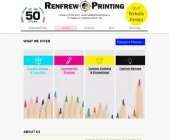 Renfrewprinting.ca(Renfrew Printing Ltd) Screenshot