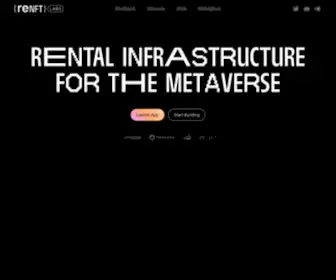Renft.io(Rental Infrastructure for the Metaverse) Screenshot