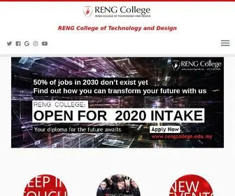 Rengcollege.edu.my(RENG College of Technology & Design) Screenshot