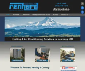 Renhardheating.com(HVAC Services Newberg) Screenshot