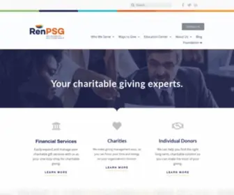 Reninc.com(Philanthropic Solutions & Charitable Giving Experts) Screenshot