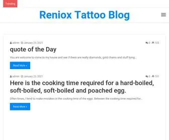 Reniox.com(Tattoo Blog) Screenshot