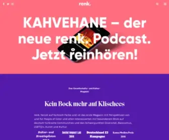 Renk-Magazin.de(Kreativität zur Übermittlung von Identität und Kultur) Screenshot