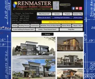 Renmasterconstruction.com(House Builder Philippines) Screenshot