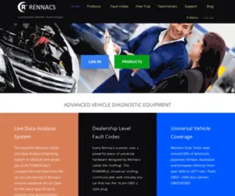 Rennacs.com(Fault Codes and Vehicle Diagnostic Equipment) Screenshot