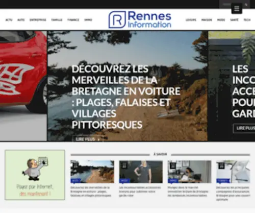 Rennes-Information.fr(Rennes Information) Screenshot