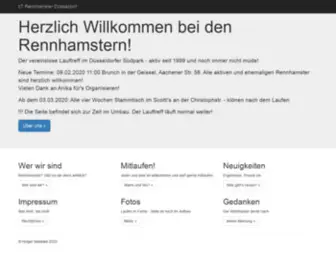 Rennhamster.de(Lauftreff Rennhamster Düsseldorf) Screenshot