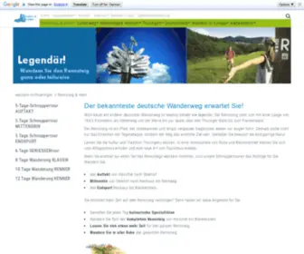 Rennsteig-UND-Mehr.de(Rennsteig: Wandern Sie den berühmten Höhenwanderweg) Screenshot