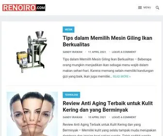 Renoiro.com(Portal berita yang memberikan informasi seputar teknologi) Screenshot