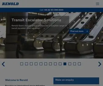 Renold.com(Manufacturer of Chain) Screenshot