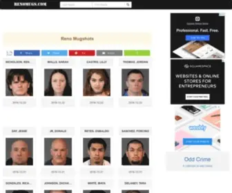 Renomugs.com(Reno NV Mugshots/Arrests Page 1) Screenshot