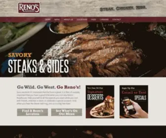 Renosroadhouse.com(Steak) Screenshot