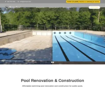 Renosys.com(Pool Renovation & Construction Products for Public Pools) Screenshot