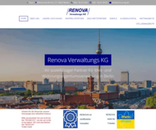 Renova-KG.de(Renova Verwaltungs KG) Screenshot