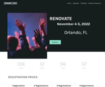 Renovateconference.org(Church Revitalization Resources) Screenshot