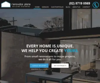 Renovateplans.com.au(Drafting Services Sydney) Screenshot