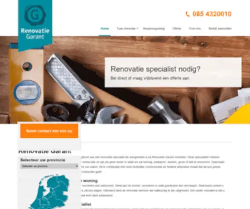 Renovatie-Garant.nl(Aannemersbedrijven bij jou in de buurt) Screenshot