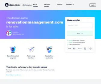 Renovationmanagement.com(Domain name may be for sale) Screenshot