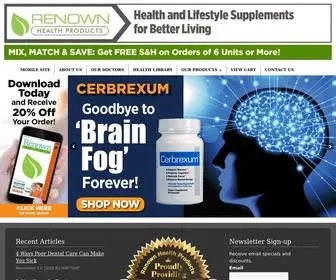 Renownhealthproducts.com(Renown Health Products) Screenshot