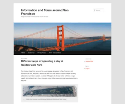 Renowntours.com(Information and Tours around San Francisco) Screenshot