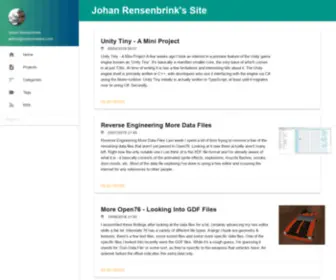Renscreations.com(Material theme based on Materialize.css for jekyll sites) Screenshot