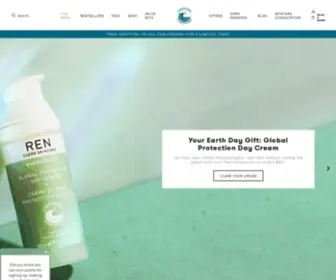 Renskincare.com(REN Clean Skincare) Screenshot