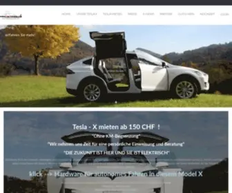 Rent-A-Tesla.ch(X mieten ab 150 CHF pro Tag) Screenshot