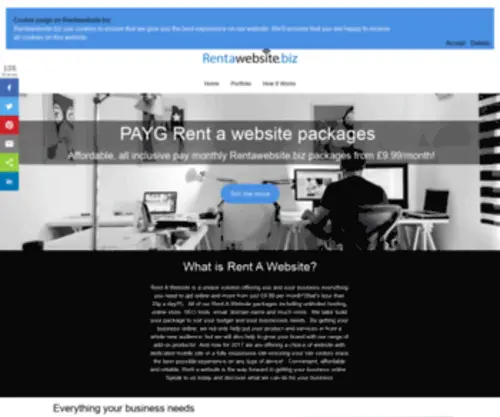 Rent-A-Website.biz(Rent A Website) Screenshot