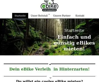 Rent-Ebike-Hinterzarten.de(Jetzt beim Ebikeverleih mieten) Screenshot