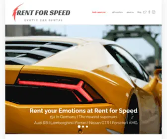 Rent-FOR-Speed.com(Rent FOR Speed) Screenshot
