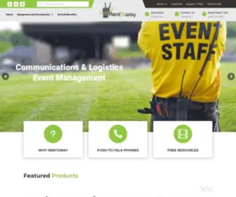 Rent2Way.com(Communication Equipment Rentals) Screenshot