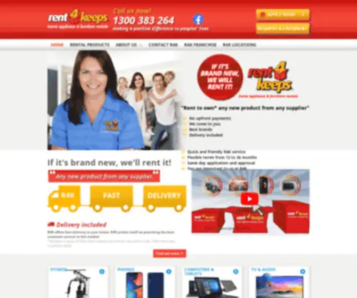 Rent4Keeps.com.au(Rent to Own) Screenshot