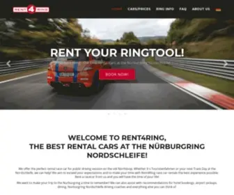 Rent4Ring.de(Nordschleife race car rentals at the Nurburgring) Screenshot