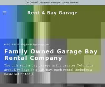 Rentabaygarage.com(Rent A Bay Garage) Screenshot