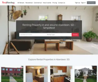 Rentaberdeen.com(Rental Listings in and around Aberdeen SD) Screenshot