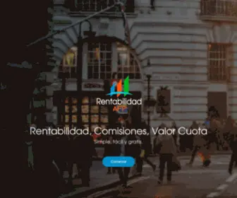 Rentabilidadafp.cl(Rentabilidad, Comisiones, Valor Cuota) Screenshot