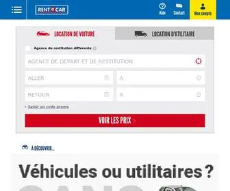 Rentacar.fr(Réservation en ligne de véhicules de tourisme et utilitaires sur Rent A Car) Screenshot
