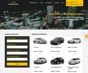 Rentacar4You.com.pl(Wypożyczalnia samochodów Warszawa) Screenshot