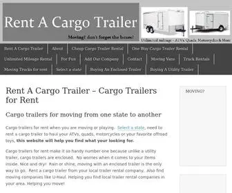 Rentacargotrailer.com(Rent A Cargo Trailer) Screenshot