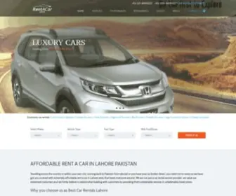 Rentacarlahore.net(Cheap & Best Rent A Car Services In Lahore Pakistan) Screenshot