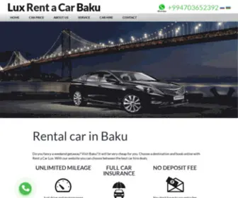 Rentacarlux.com(Rent a Car Baku Lux) Screenshot