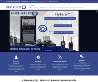 Rentacom.com.mx(RADIOCOMUNICACIONES) Screenshot