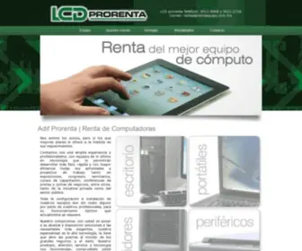 Rentaequipo.com.mx(Adif Prorenta) Screenshot