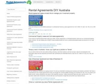 Rentalagreementsdiy.com.au(Rental Agreements Residential Tenancy Australia Lease Contracts) Screenshot