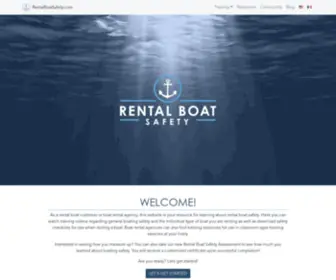 Rentalboatsafety.com(Rental Boat Video Safety Training) Screenshot