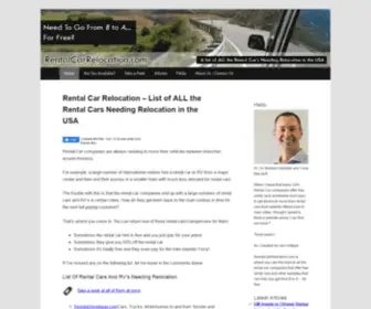 Rentalcarrelocation.com(USA Rental Car Relocation) Screenshot