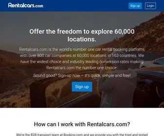 Rentalcarsconnect.com(Booking.com car rental affiliate partner program) Screenshot