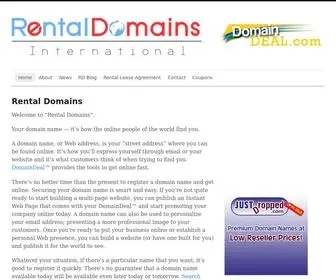 RentalDomains.com(Rental Domains .com) Screenshot