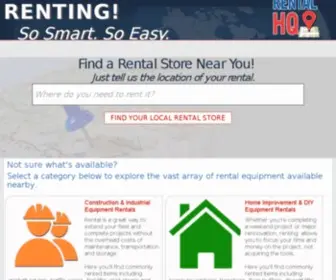 Rentalhq.com(The World's Largest Equipment & Event Rental Store Locator) Screenshot