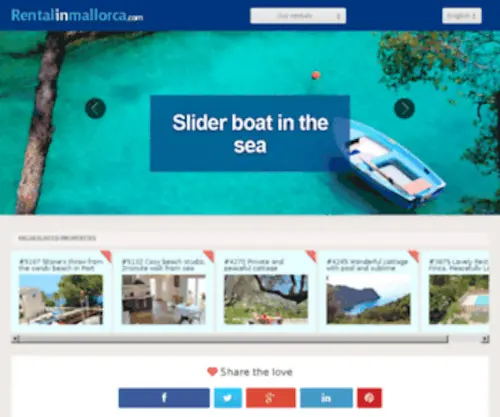 Rentalinmallorca.com(Rental in Mallorca) Screenshot